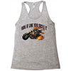 ride it like you stole it Racerback Tank