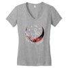 Space Skeleton Women's V-Neck T-Shirt