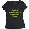 cleverly disqused as a respon Women's Triblend Scoop T-shirt