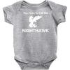 call me nighthawk step brothers Baby Onesie