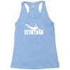 stuntman funny movie present new Racerback Tank