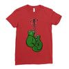 liver cancer boxing glover Ladies Fitted T-Shirt