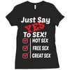 Yes To Sex! Ladies Fitted T-Shirt