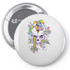 flying rainbow skull island Pin-back button