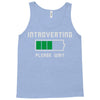 low battery introvert pun humor Tank Top