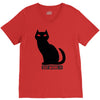 cat V-Neck Tee