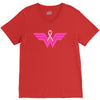 breast cancer wonder woman V-Neck Tee