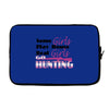 real girls go hunting Laptop sleeve