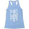 neyma white logo Racerback Tank