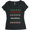 ugly christmas grandma Women's Triblend Scoop T-shirt