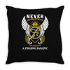 fishing fanatic1 Throw Pillow