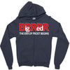 big red brrr - frost football Zipper Hoodie