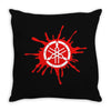 red logo Throw Pillow