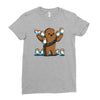 chewie and porgs Ladies Fitted T-Shirt