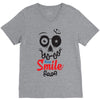 keep smile V-Neck Tee