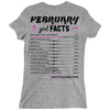 February Girl Facts Aquarius Ladies Fitted T-Shirt