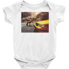 dinosaur in newyork Baby Bodysuit