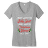 i just want to bake stuff and watch christmas movies all day Women's V-Neck T-Shirt