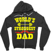 strongest dad Zipper Hoodie