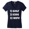 golfing dad uncle Women's V-Neck T-Shirt