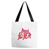 pizza slayer Tote Bags