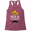hola bitchachos Racerback Tank