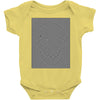 optical illusion skull, ideal gift or birthday present. Baby Bodysuit