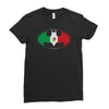 bat man mexican flag mexico logo Ladies Fitted T-Shirt