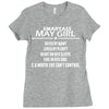 Smartass May Girl Ladies Fitted T-Shirt