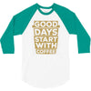 coffee addict 3/4 Sleeve Shirt