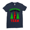 christmas drinking team Ladies Fitted T-Shirt