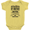 Dear Brother, Love, Your Lil Sister Baby Onesie