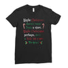 maybe christmas Ladies Fitted T-Shirt