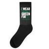 i wear emerald green for liver cancer awareness Socks