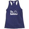 the rodfather   mens funny fishing Racerback Tank