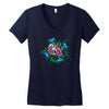 skull pops Women's V-Neck T-Shirt