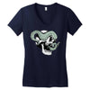 skull and tentacles Women's V-Neck T-Shirt