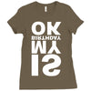 is my birthday ok Ladies Fitted T-Shirt
