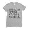 take naps Ladies Fitted T-Shirt