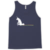 unicorn scooting on the floor Tank Top