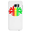 rasta skull and crossbones reggae dub club rave Samsung Galaxy S7 Edge