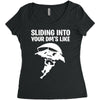 sliding into your dm's like Women's Triblend Scoop T-shirt