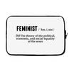 Feminist Noun Laptop sleeve