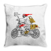lets the adventure begin Throw Pillow