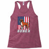 usa boxer flag Racerback Tank
