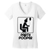 party pooper Women's V-Neck T-Shirt