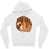 pancake pug Zipper Hoodie