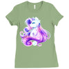 Shining Beautiful Unicorn Ladies Fitted T-Shirt