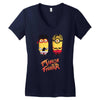 minion fighter Women's V-Neck T-Shirt