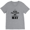 The Best Father Was Born In May V-Neck Tee
